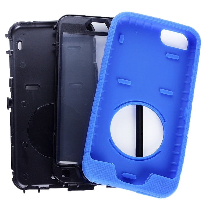 Shockproof Silicone + Hard Plastic Combination Case with Ring Holder for iPhone 6 Plus