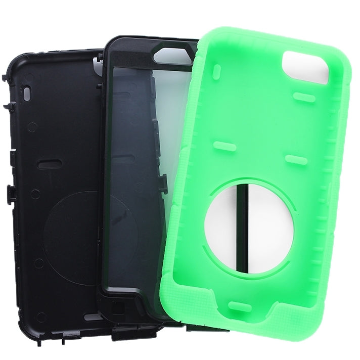 Shockproof Silicone + Hard Plastic Combination Case with Ring Holder for iPhone 6 Plus