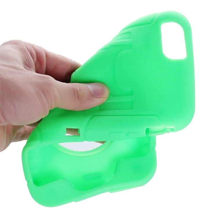Shockproof Silicone + Hard Plastic Combination Case with Ring Holder for iPhone 6 Plus