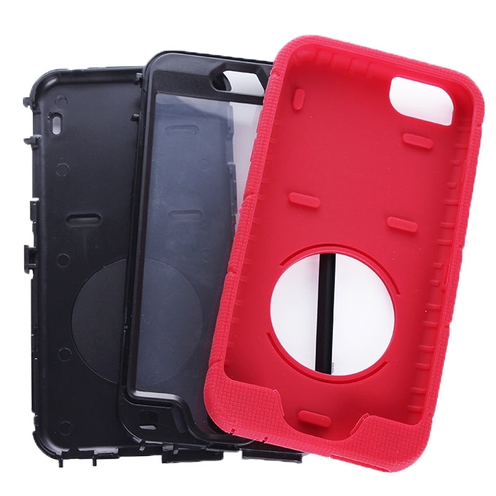 Shockproof Silicone + Hard Plastic Combination Case with Ring Holder for iPhone 6 Plus