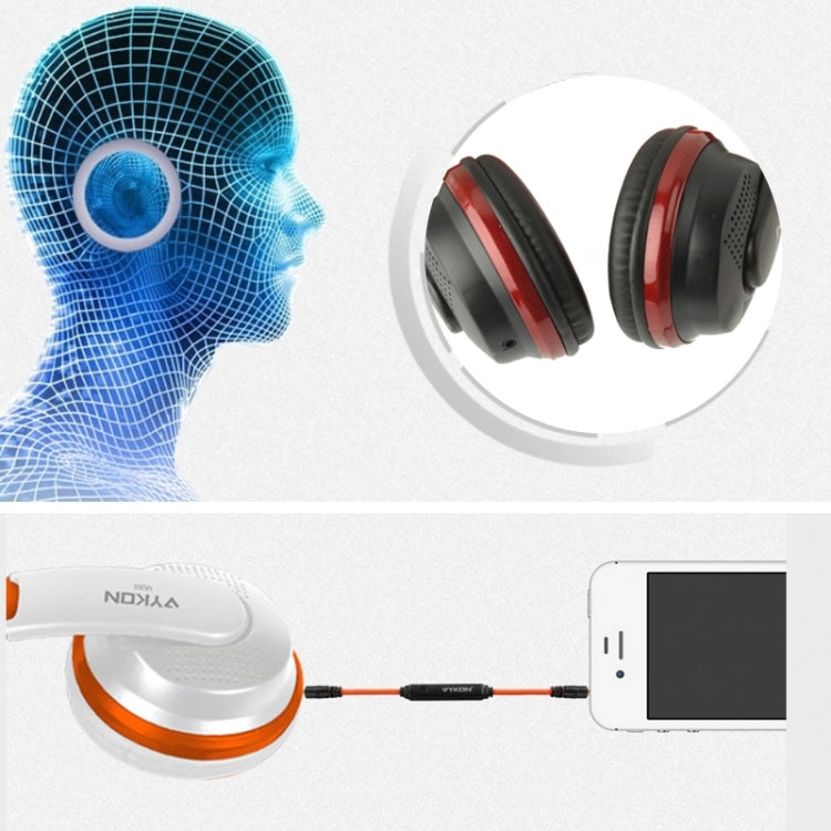 Universal Stereo Headset with MIC for All Audio Devices, Cable Length: 1.2m