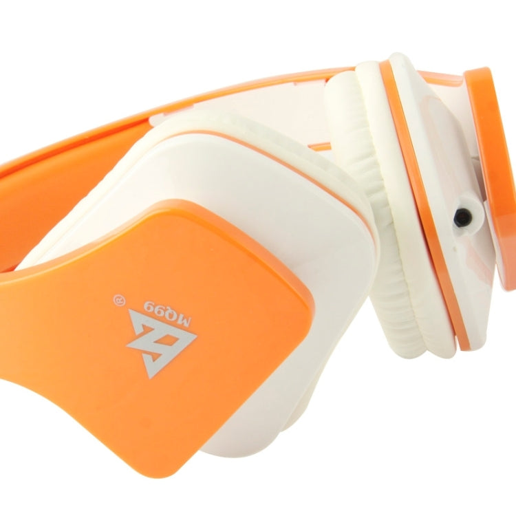 Universal Stereo Headset with MIC for All Audio Devices, Cable Length: 1.3m (Orange + White)