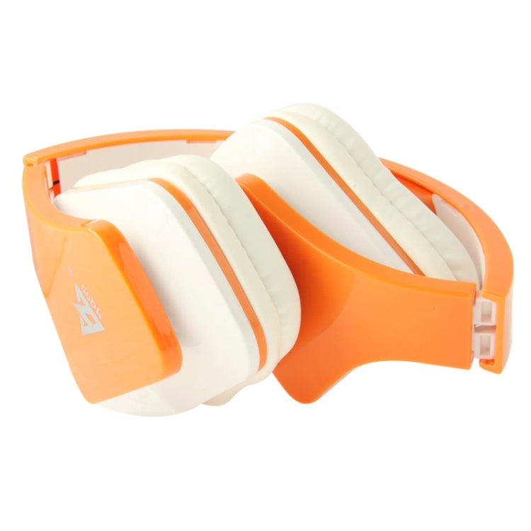 Universal Stereo Headset with MIC for All Audio Devices, Cable Length: 1.3m (Orange + White)