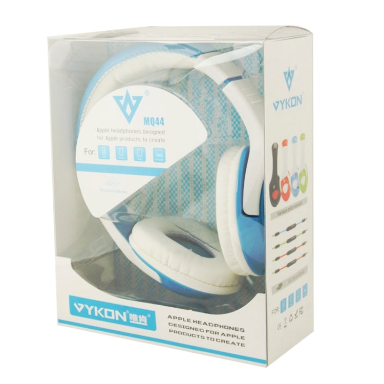 Universal Stereo Headset with MIC for All Audio Devices, Cable Length: 1.2m (White + Blue)