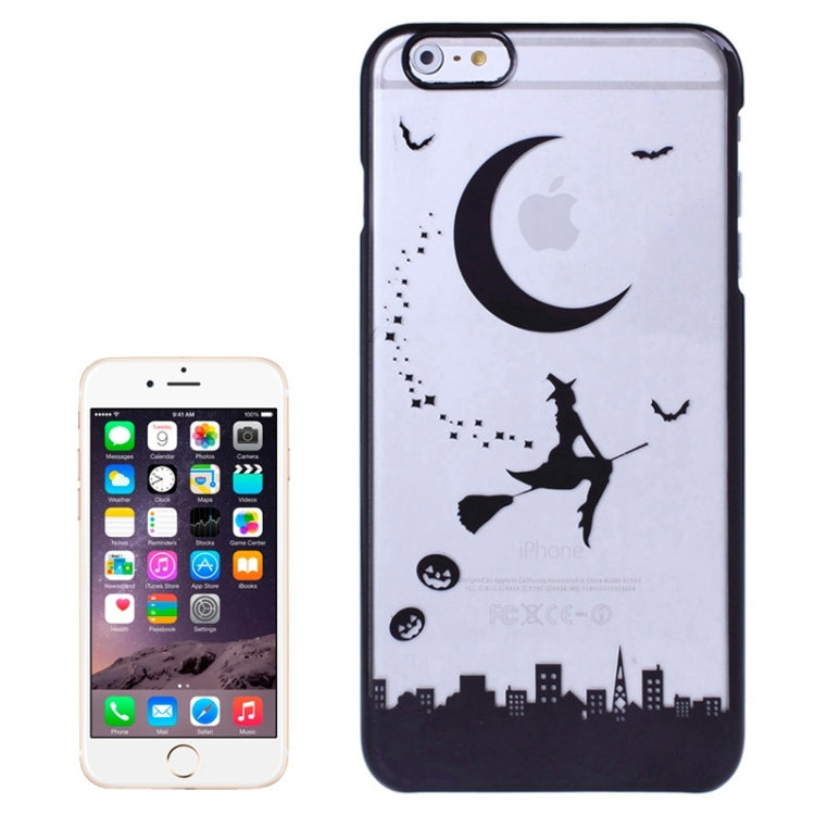 Magician Pattern Ultra Thin Plating Border Transparent Plastic Case for iPhone 6 Plus & 6S Plus