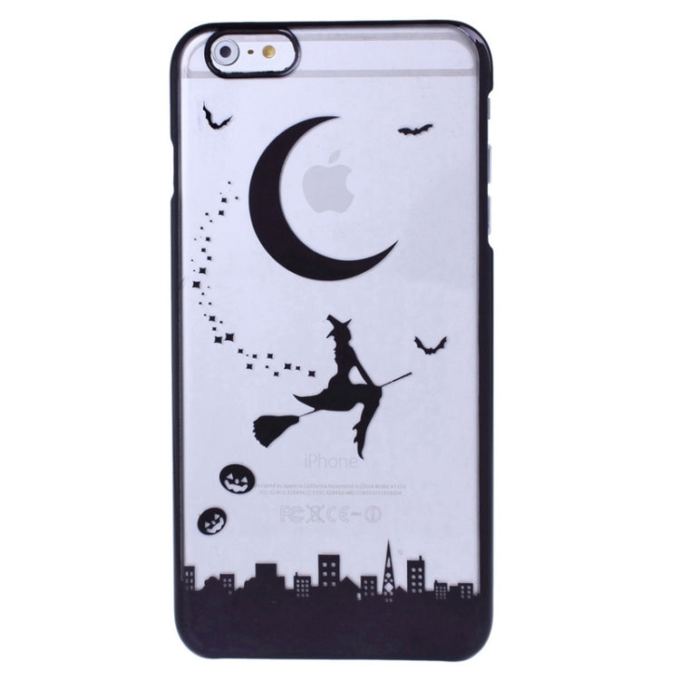 Magician Pattern Ultra Thin Plating Border Transparent Plastic Case for iPhone 6 Plus & 6S Plus