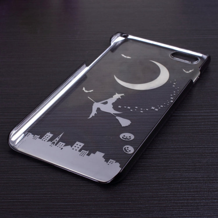Magician Pattern Ultra Thin Plating Border Transparent Plastic Case for iPhone 6 Plus & 6S Plus