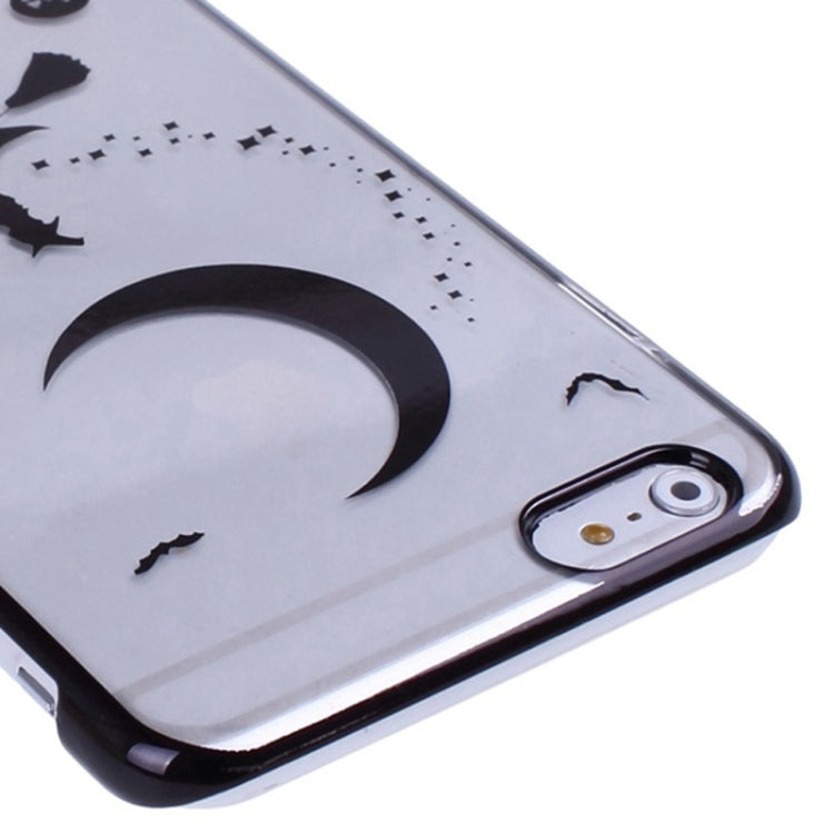 Magician Pattern Ultra Thin Plating Border Transparent Plastic Case for iPhone 6 Plus & 6S Plus