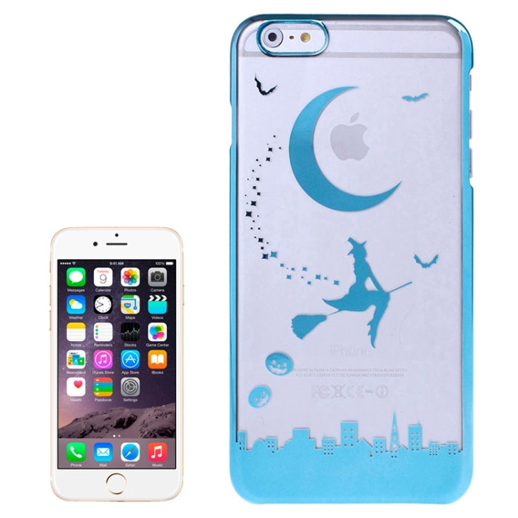 Magician Pattern Ultra Thin Plating Border Transparent Plastic Case for iPhone 6 Plus & 6S Plus