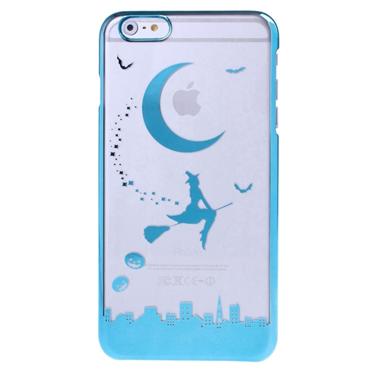 Magician Pattern Ultra Thin Plating Border Transparent Plastic Case for iPhone 6 Plus & 6S Plus