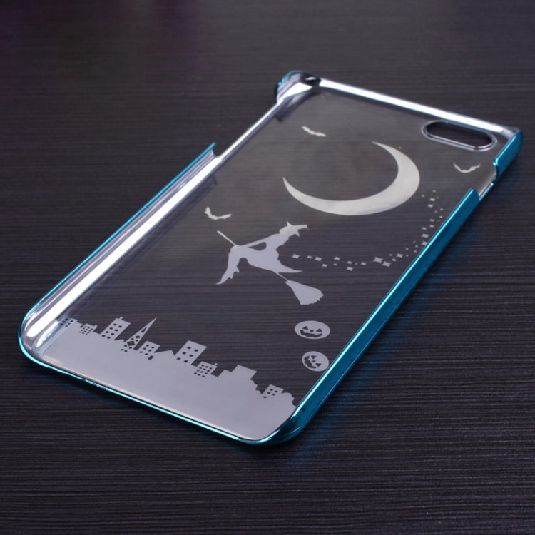 Magician Pattern Ultra Thin Plating Border Transparent Plastic Case for iPhone 6 Plus & 6S Plus