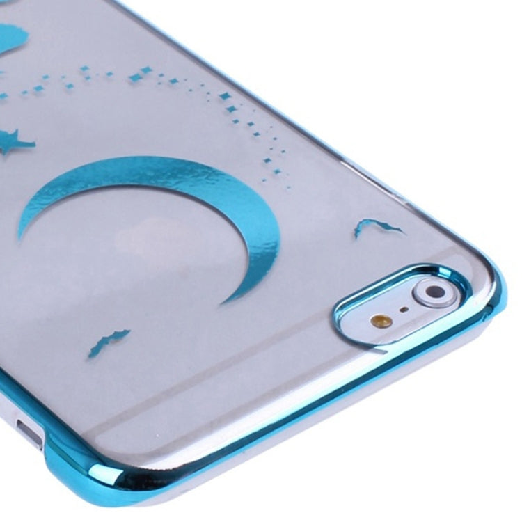 Magician Pattern Ultra Thin Plating Border Transparent Plastic Case for iPhone 6 Plus & 6S Plus