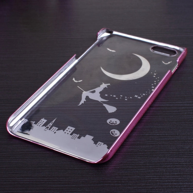 Magician Pattern Ultra Thin Plating Border Transparent Plastic Case for iPhone 6 Plus & 6S Plus