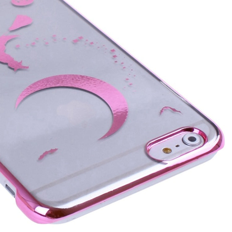 Magician Pattern Ultra Thin Plating Border Transparent Plastic Case for iPhone 6 Plus & 6S Plus