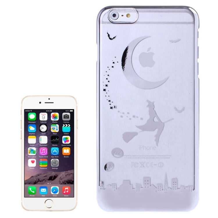 Magician Pattern Ultra Thin Plating Border Transparent Plastic Case for iPhone 6 Plus & 6S Plus