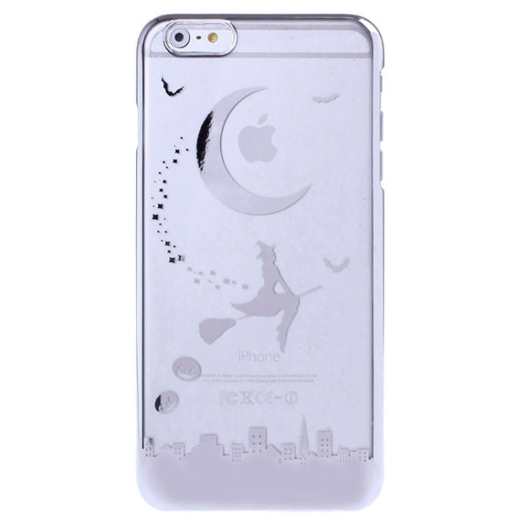 Magician Pattern Ultra Thin Plating Border Transparent Plastic Case for iPhone 6 Plus & 6S Plus