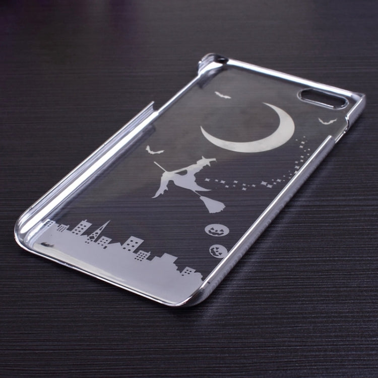 Magician Pattern Ultra Thin Plating Border Transparent Plastic Case for iPhone 6 Plus & 6S Plus