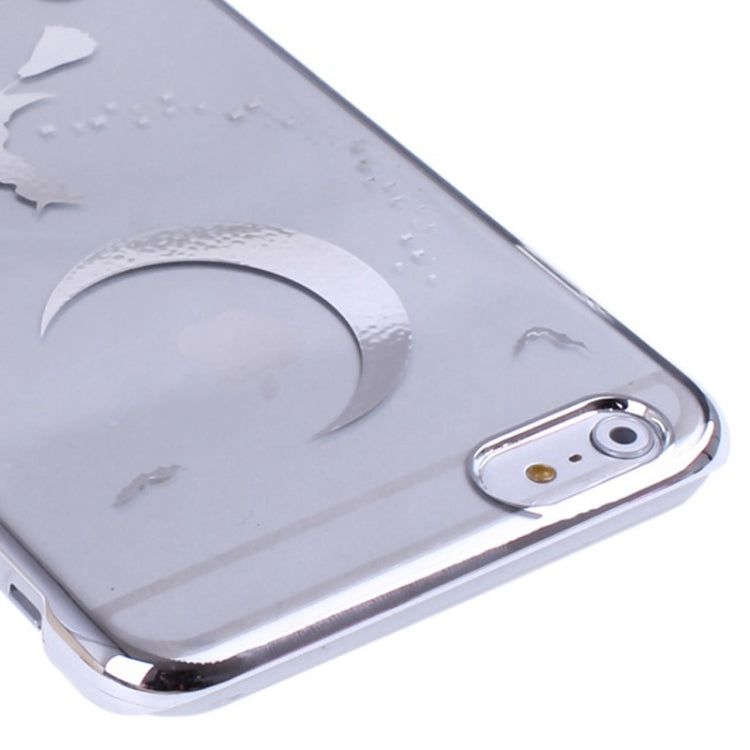 Magician Pattern Ultra Thin Plating Border Transparent Plastic Case for iPhone 6 Plus & 6S Plus