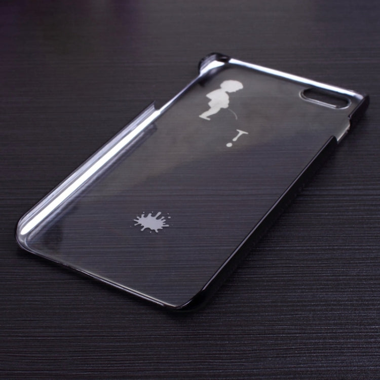 Manneken Pis Pattern Ultra Thin Plating Border Transparent Plastic Case for iPhone 6 Plus & 6S Plus