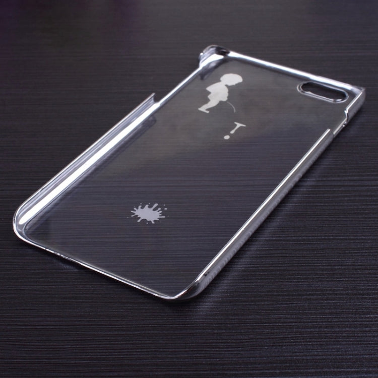 Manneken Pis Pattern Ultra Thin Plating Border Transparent Plastic Case for iPhone 6 Plus & 6S Plus