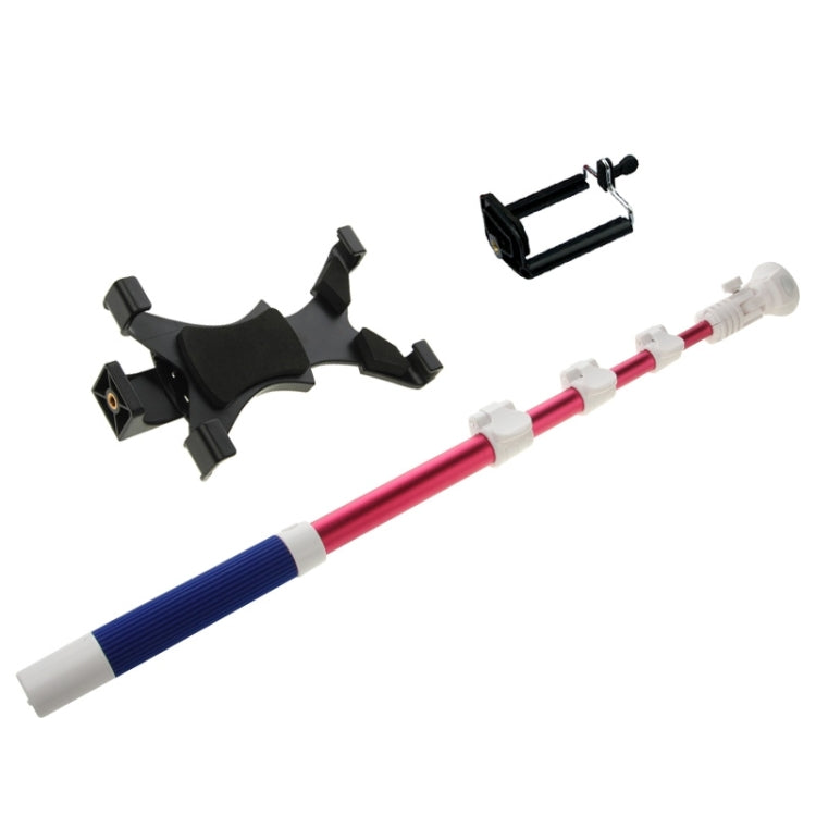 Blue-199, Portable Bluetooth Selfie Stick Monopod Extendable Handheld Holder, Max Length: 94cm