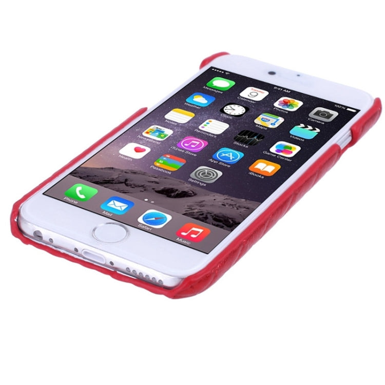 Pearly Lustre Lambskin Paste Plastic Case for iPhone 6 Plus & 6S Plus