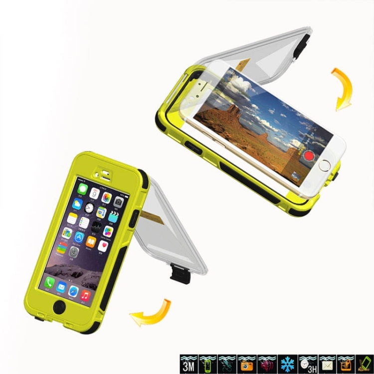 For iPhone 6 Plus & 6s Plus ABS Material Waterproof Protective Case with Button & Touch Screen Function