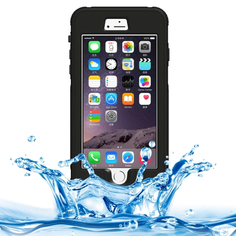 For iPhone 6 Plus & 6s Plus ABS Material Waterproof Protective Case with Button & Fingerprint Unlock & Touch Screen Function
