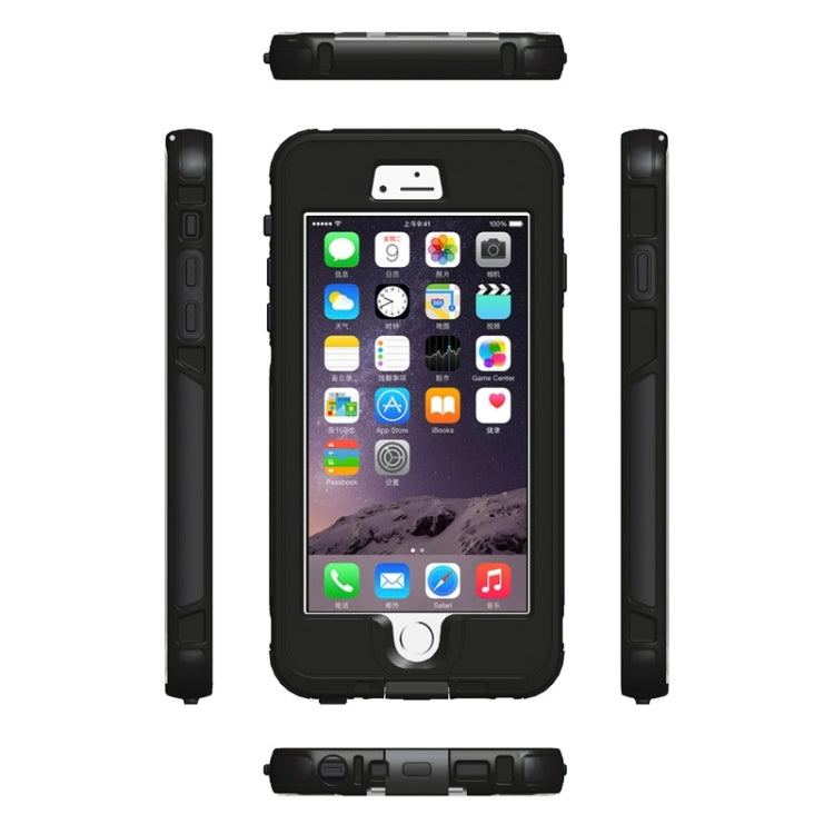 For iPhone 6 Plus & 6s Plus ABS Material Waterproof Protective Case with Button & Fingerprint Unlock & Touch Screen Function