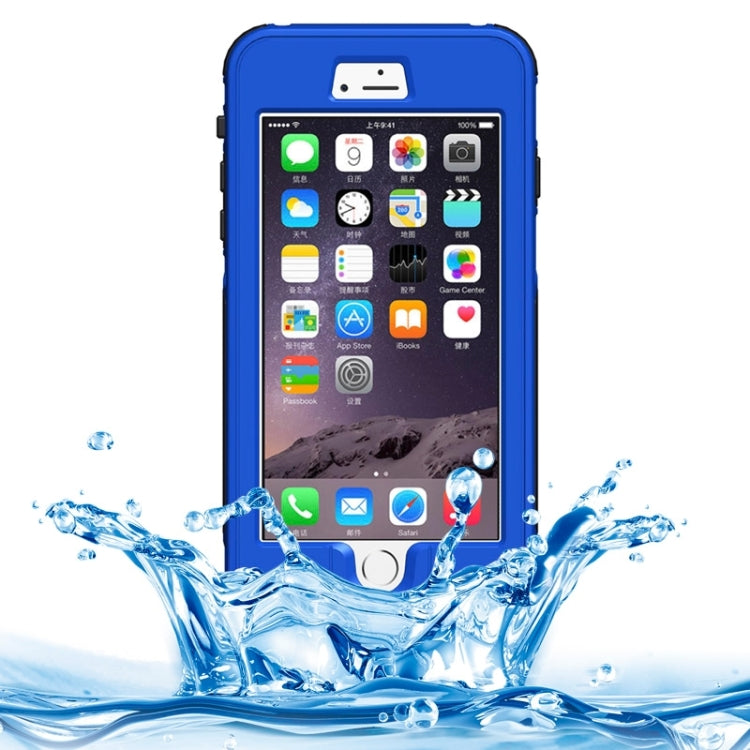 For iPhone 6 Plus & 6s Plus ABS Material Waterproof Protective Case with Button & Fingerprint Unlock & Touch Screen Function