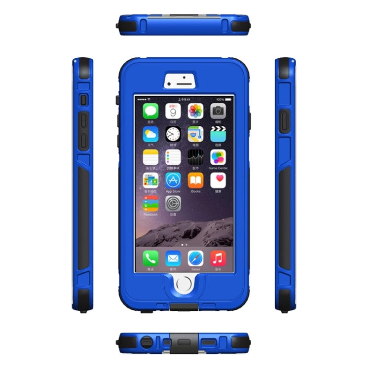 For iPhone 6 Plus & 6s Plus ABS Material Waterproof Protective Case with Button & Fingerprint Unlock & Touch Screen Function