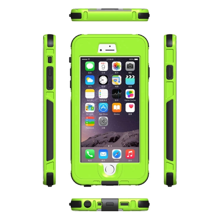 For iPhone 6 Plus & 6s Plus ABS Material Waterproof Protective Case with Button & Fingerprint Unlock & Touch Screen Function