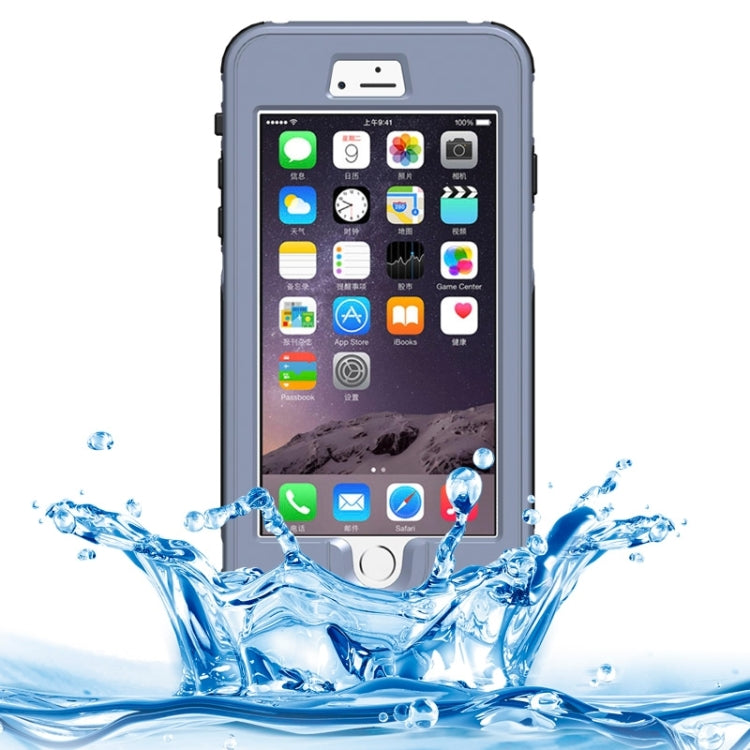 For iPhone 6 Plus & 6s Plus ABS Material Waterproof Protective Case with Button & Fingerprint Unlock & Touch Screen Function