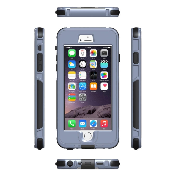 For iPhone 6 Plus & 6s Plus ABS Material Waterproof Protective Case with Button & Fingerprint Unlock & Touch Screen Function