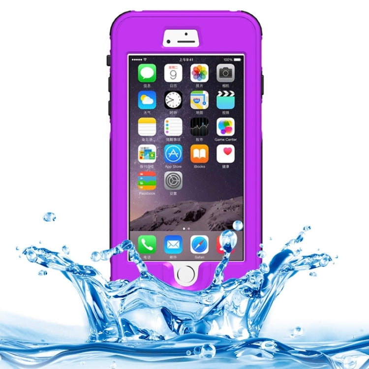 For iPhone 6 Plus & 6s Plus ABS Material Waterproof Protective Case with Button & Fingerprint Unlock & Touch Screen Function