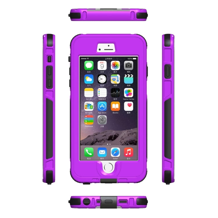 For iPhone 6 Plus & 6s Plus ABS Material Waterproof Protective Case with Button & Fingerprint Unlock & Touch Screen Function