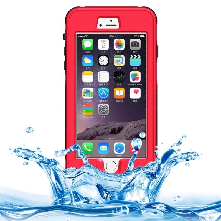 For iPhone 6 Plus & 6s Plus ABS Material Waterproof Protective Case with Button & Fingerprint Unlock & Touch Screen Function