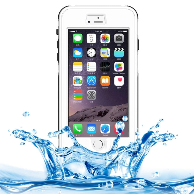 For iPhone 6 Plus & 6s Plus ABS Material Waterproof Protective Case with Button & Fingerprint Unlock & Touch Screen Function