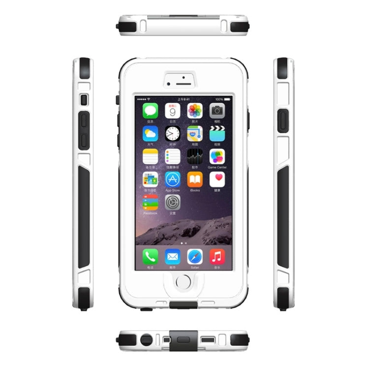 For iPhone 6 Plus & 6s Plus ABS Material Waterproof Protective Case with Button & Fingerprint Unlock & Touch Screen Function
