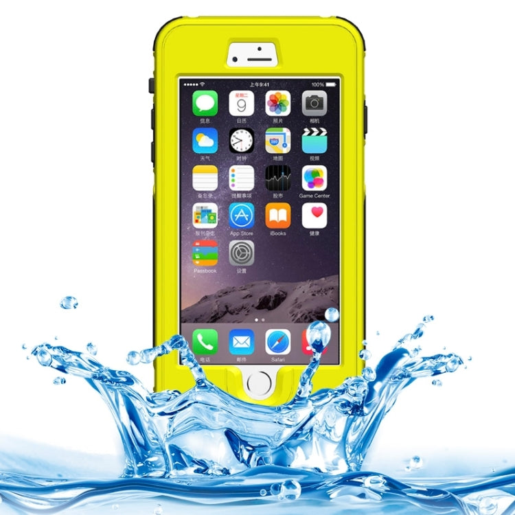 For iPhone 6 Plus & 6s Plus ABS Material Waterproof Protective Case with Button & Fingerprint Unlock & Touch Screen Function