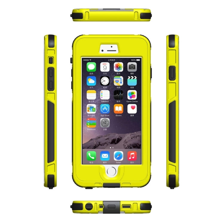 For iPhone 6 Plus & 6s Plus ABS Material Waterproof Protective Case with Button & Fingerprint Unlock & Touch Screen Function