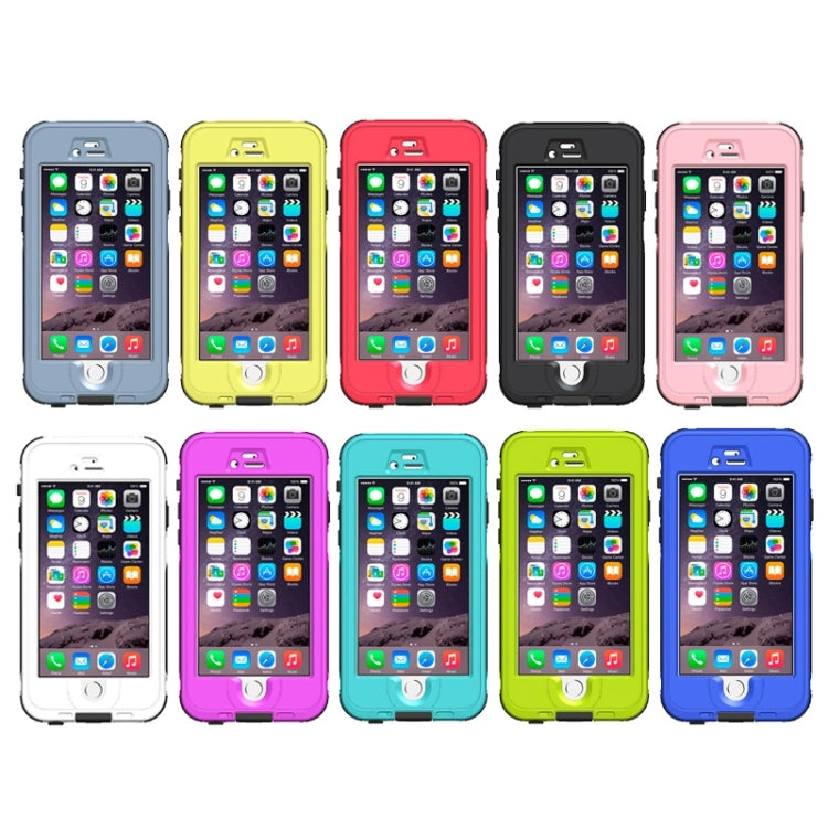 For iPhone 6 Plus & 6s Plus ABS Material Waterproof Protective Case with Button & Fingerprint Unlock & Touch Screen Function