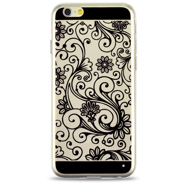 Ultra-thin Flower Pattern Soft TPU Protective Case for iPhone 6 Plus & 6S Plus