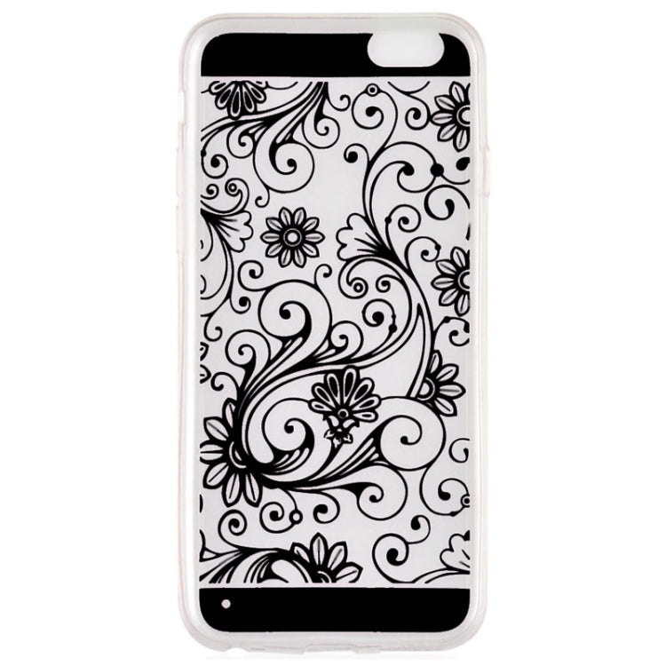 Ultra-thin Flower Pattern Soft TPU Protective Case for iPhone 6 Plus & 6S Plus