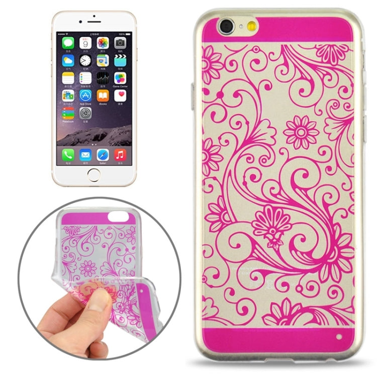 Ultra-thin Flower Pattern Soft TPU Protective Case for iPhone 6 Plus & 6S Plus