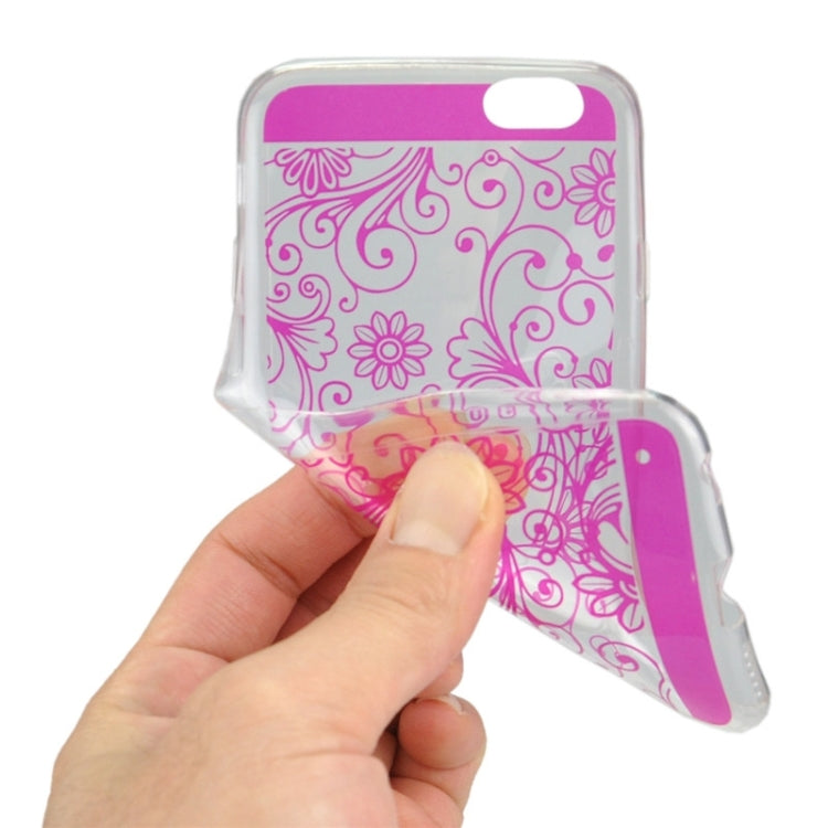 Ultra-thin Flower Pattern Soft TPU Protective Case for iPhone 6 Plus & 6S Plus