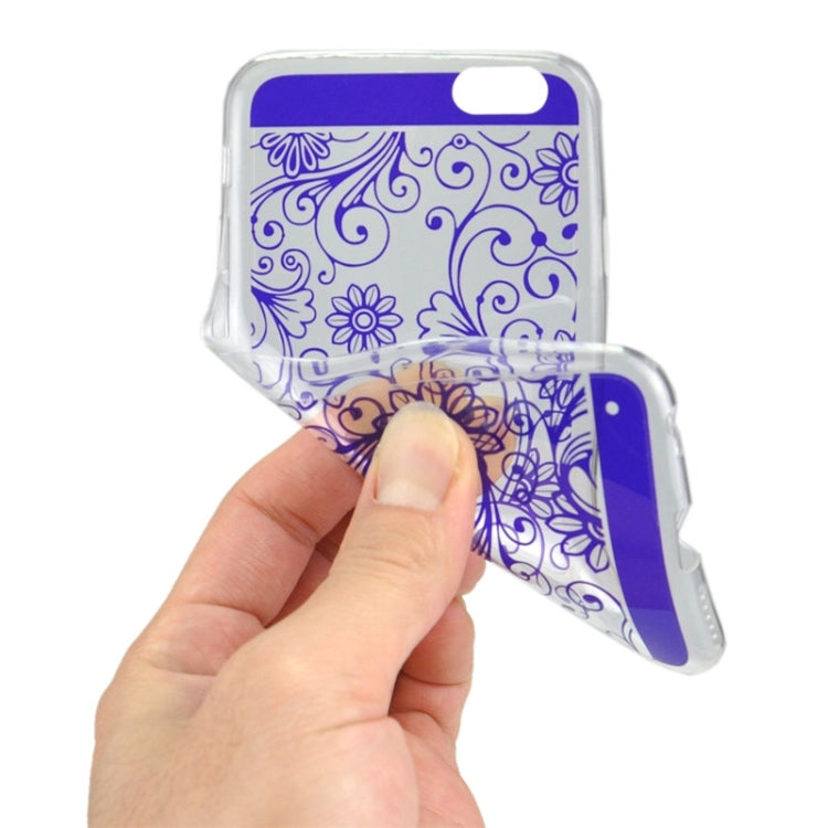 Ultra-thin Flower Pattern Soft TPU Protective Case for iPhone 6 Plus & 6S Plus