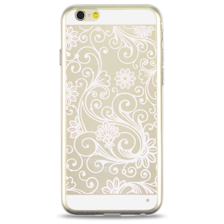 Ultra-thin Flower Pattern Soft TPU Protective Case for iPhone 6 Plus & 6S Plus