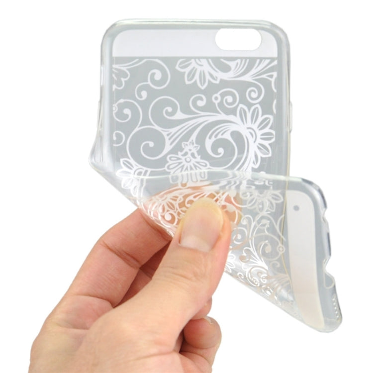 Ultra-thin Flower Pattern Soft TPU Protective Case for iPhone 6 Plus & 6S Plus