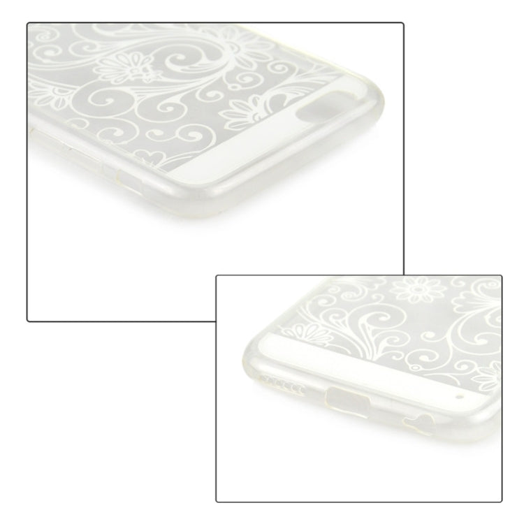 Ultra-thin Flower Pattern Soft TPU Protective Case for iPhone 6 Plus & 6S Plus